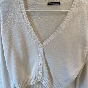 brandy melville white sweater
